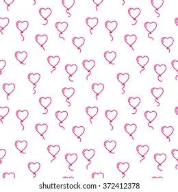 Pink Cupid Roses Vector Repeat Pattern Stock Vector Royalty Free