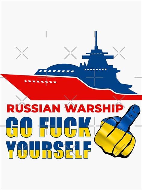Russian Warship Go Fuck Yourself Sticker For Sale By PROstyling