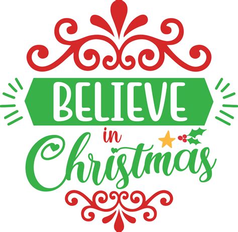 Christmas design Believe in Christmas 27876045 Vector Art at Vecteezy