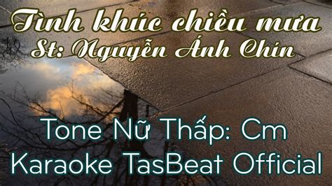 Karaoke Tình Khúc Chiều Mưa Tone Nữ Thấp TAS BEAT Chords Chordify