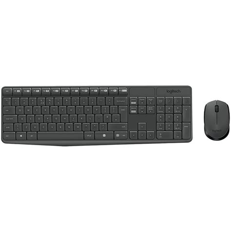 Combo Teclado Y Mouse Wireless Logitech Mk235 Gris Buya