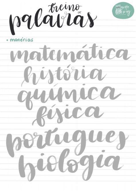 22 Ideias De Apostila Lettering Lettering Practice Lettering