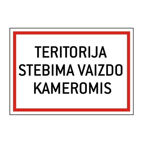 sabelijos prekyba zenklas teritorija stebima vaizdo kameromis