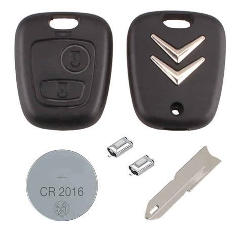 Citroen DIY Repair Kit 2 Button Replacement Car Key Case Fob With NE73