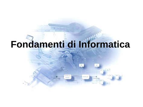 Pdf Fondamenti Di Informatica Dnbm Univr It Sciuto Buonanno