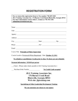 Fillable Online Registration Form City Of Portsmouth Fax Email Print