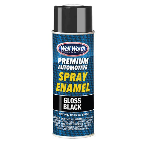 Premium Automotive Spray Enamel Gloss Black Well Worth Professional