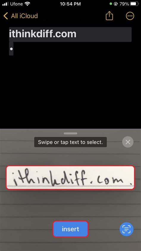 How to scan written text into a note on iPhone | iThinkDifferent