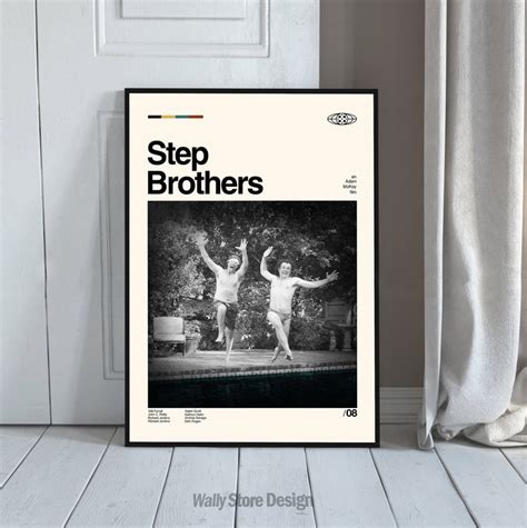 Step Brothers Movie Poster, Step Brothers Print, Modern Movie Poster ...