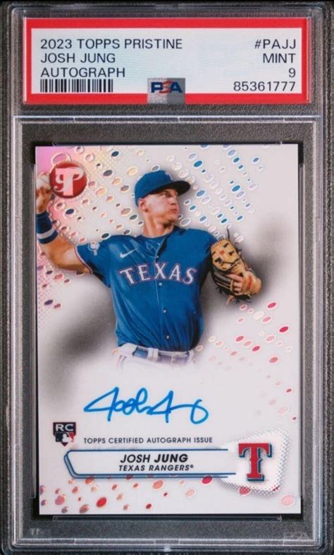 Mlb 2023 Topps Pristine Pajj Josh Jung Autographs Psa9 Rc 直筆サインtopps