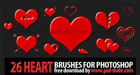 Free Photoshop Heart Brushes - mameara