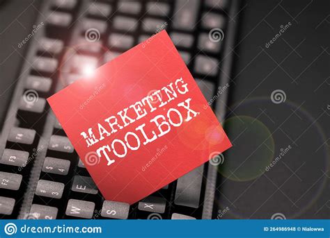 Inspiration Showing Sign Marketing Toolbox Business Concept Means In