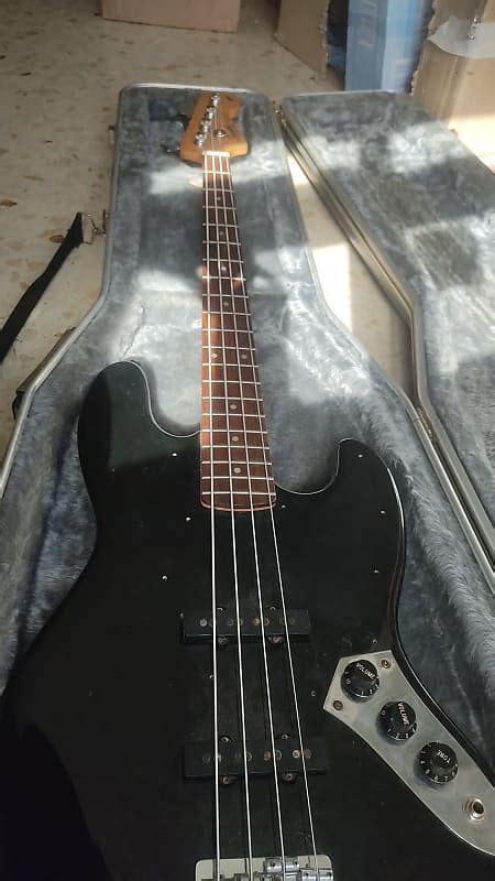 Made In Korea Squier Jazz Bass 1996 Black Reverb