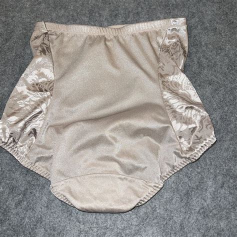 Vintage Vanity Fair Shiny Satin Panel Nylon Girdle Panties Shaper