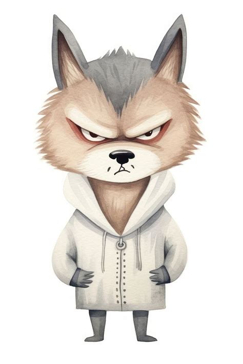 Angry dog cartoon drawing sketch. | Free Photo Illustration - rawpixel