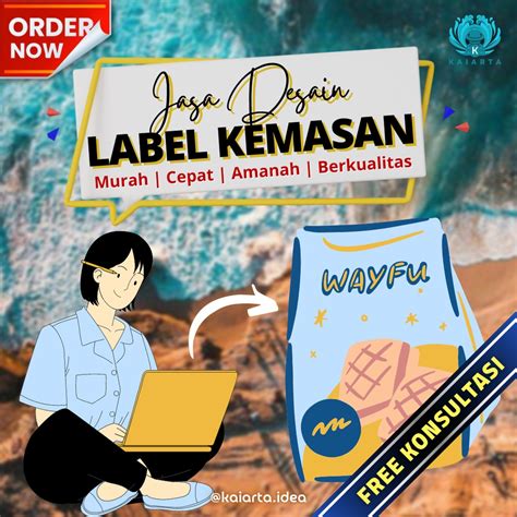 Jual Jasa Desain Label Kemasan Custom Request Design Label Produk