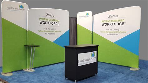 Modular Portable Exhibits Tension Fabric Displays Backlit Booths