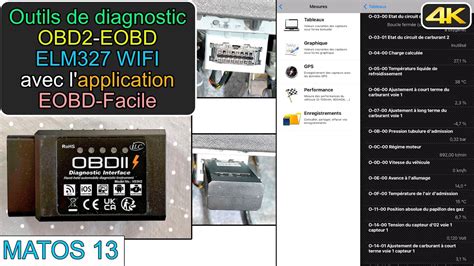 Matos Outils De Diagnostic Obd Eobd Elm Wifi Avec Application