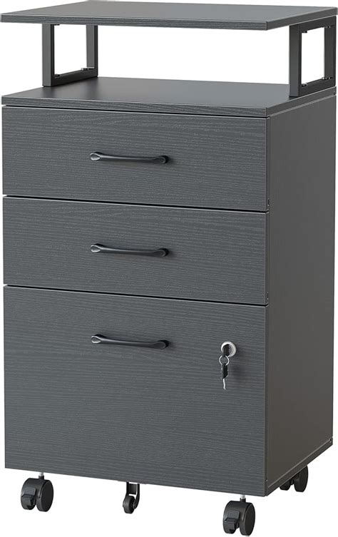 Fezibo File Cabinet With Lock For Home Office Drawer Rolling Filing