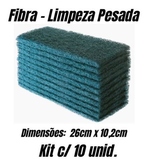 Kit Buchas De Fibra Verde Uso Geral Para Limpeza Pesada Mercadolivre