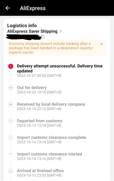 It Says Delivery Attempt Was Unsuccessful What Should I Do R Aliexpress