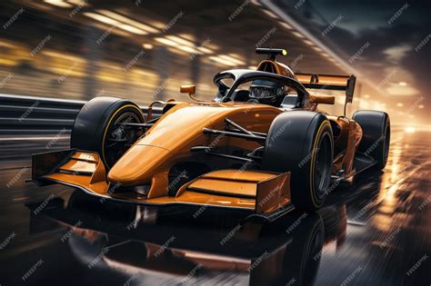 Premium AI Image | Race car on the formula 1 race track