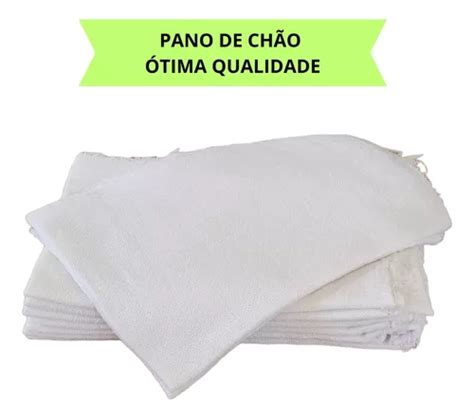 Kit 10 Pano De Chão Branco Grande Saco Duplo Algodão MercadoLivre