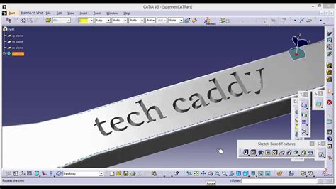 Catia V5 Text On Design Part Design Drafting Mechanical Design