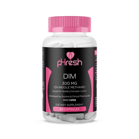 Phresh Dim Supplement Women Estrogen Balance Support Mg Gluten