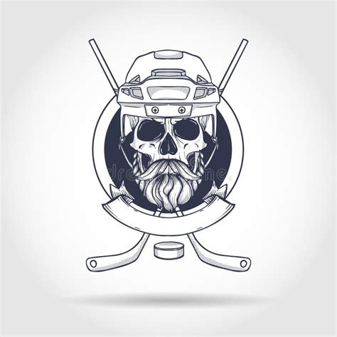 Skull Helmet Hockey Stock Illustrations 122 Skull Helmet Hockey Stock