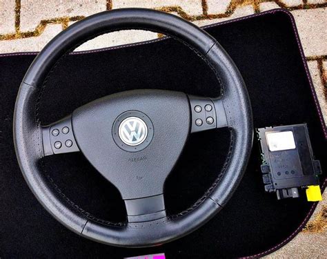 Volant VW Passat B6 multifunkce airbag podvolantová jednotka Aukro