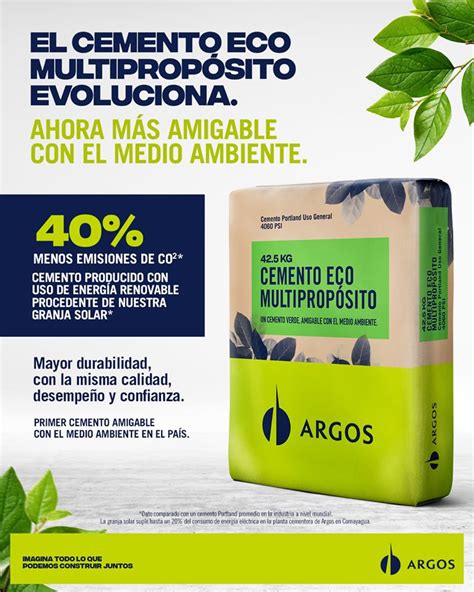 Argos Lanza El Cemento Eco Multiprop Sito Un Material Amigable Con El