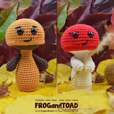 Mushroom Fungi Toadstool Mushrooms Amigurumi Pattern Amigurumi