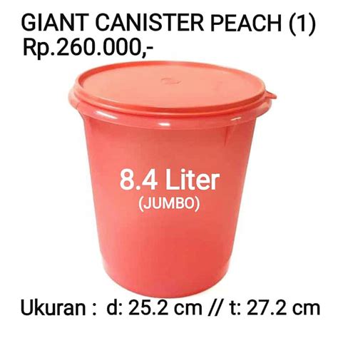 Jual Giant Canister L Toples Tupperware Shopee Indonesia