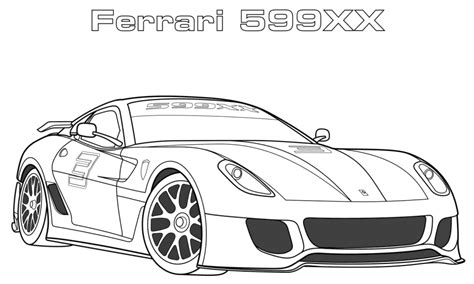 Ferrari Coloring Book Coloring Pages