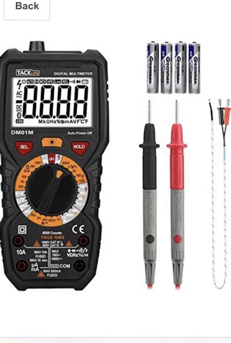 Tacklife Classic Digital Multimeter Health Nutrition Health