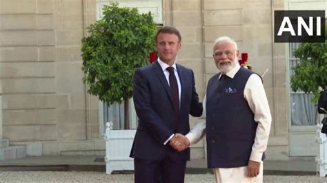 Pm Modi France Visit Highlights Narendra Modi Arrives At Elysee Palace