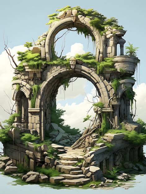 Premium AI Image | Ancient Ruins Explore the Remnants of an Ancient ...