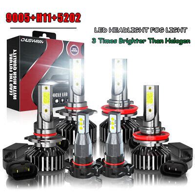 For Chevrolet Avalanche X Led Headlight Fog Light Bulbs