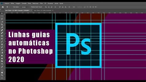 Photoshop Cc 2020 Como Inserir Linhas Guias No Photoshop Youtube