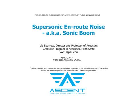 Supersonic En-Route Noise