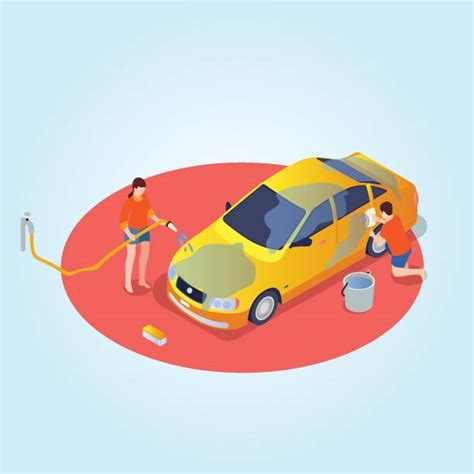 Isometric Car Wash Illustrations Royalty Free Vector Graphics And Clip