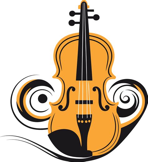 Stylish And Abstract Violin Logo Design Perfect For Music Schools