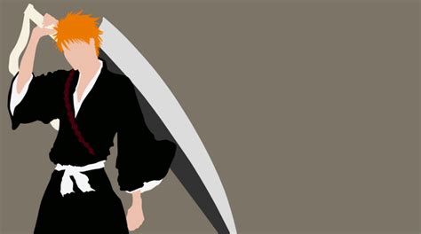 Minimalistic Ichigo Wallpaper By Xasachan On Deviantart