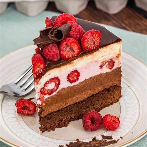 Chocolate Raspberry Mousse Cake