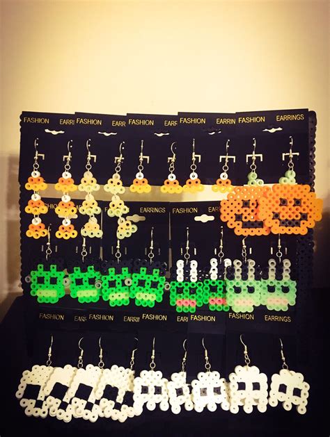 Perler Bead Halloween Earrings Etsy