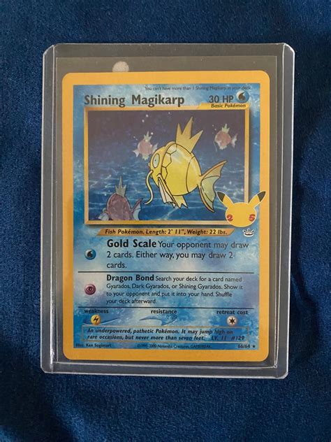 Shining Magikarp Th Anniversary Celebration Pokemon Tcg Hobbies