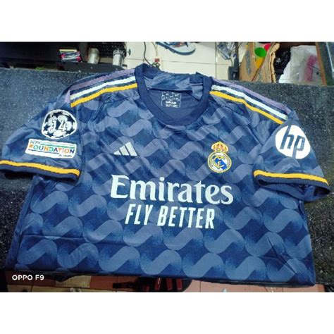 Jual Jersey Bola Club Real Madrid Away Full Patch Ucl