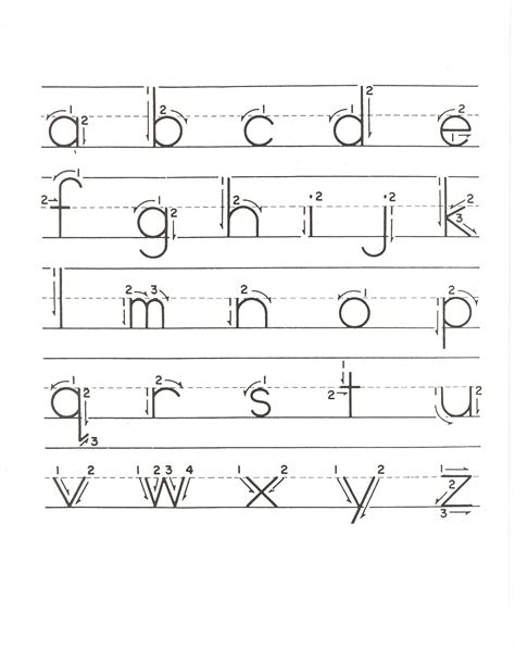 Lower Case Alphabet Printable Traceable