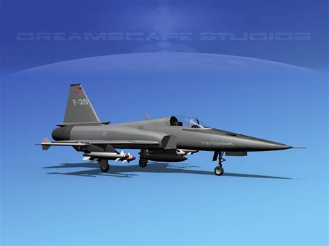 3d model northrop tigershark f-20 fighter